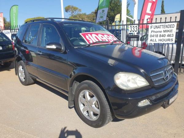 2004 Mercedes-Benz M-Class W163 MY04 ML500 Luxury Black 5 Speed Sports Automatic