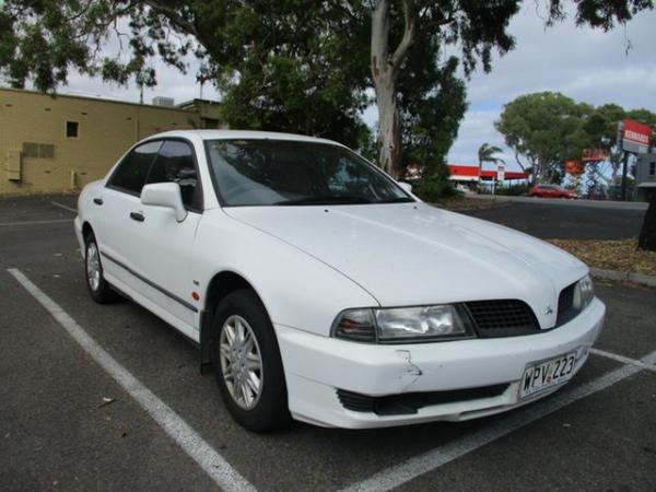 2001 Mitsubishi Magna TJ MY02 Executive White 4 Speed Automatic