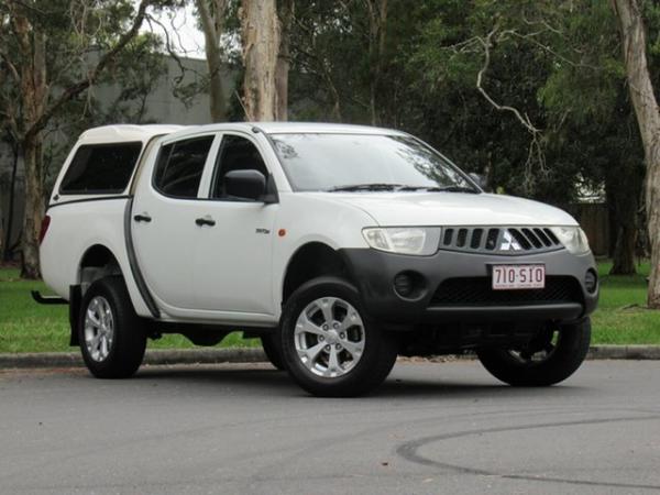 2007 Mitsubishi Triton ML MY07 GLX Double Cab 4x2 White 4 Speed Automatic