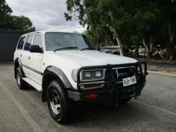 1992 Toyota Landcruiser FJ80R GXL White 4 Speed Automatic